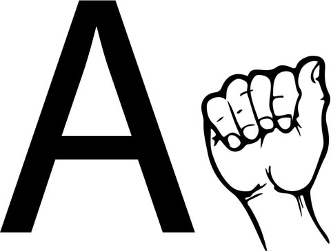 ASL sign for A