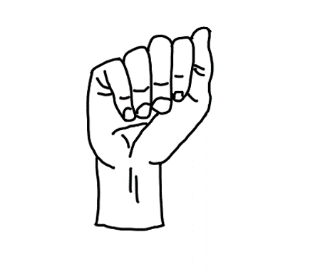 ASL sign for A