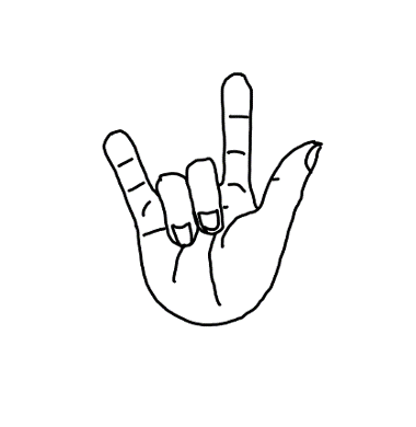 ASL sign for I love you